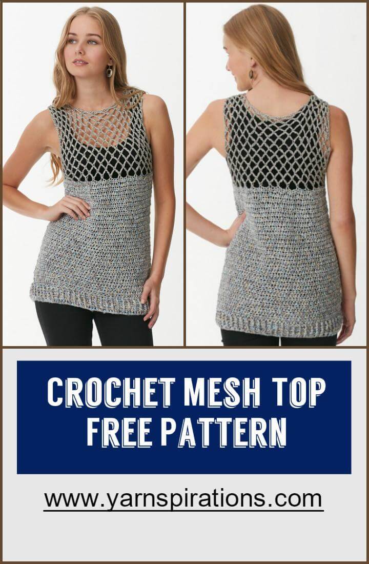 Crochet Mesh Top Free Pattern